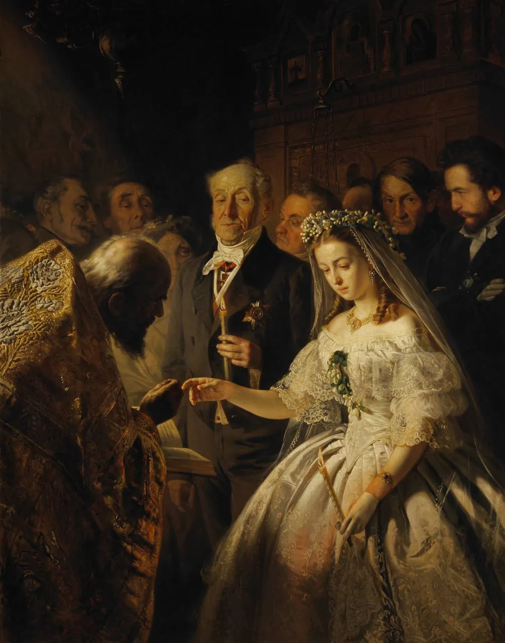 'Неравный брак', Василий Владимирович Пукирев, 1862