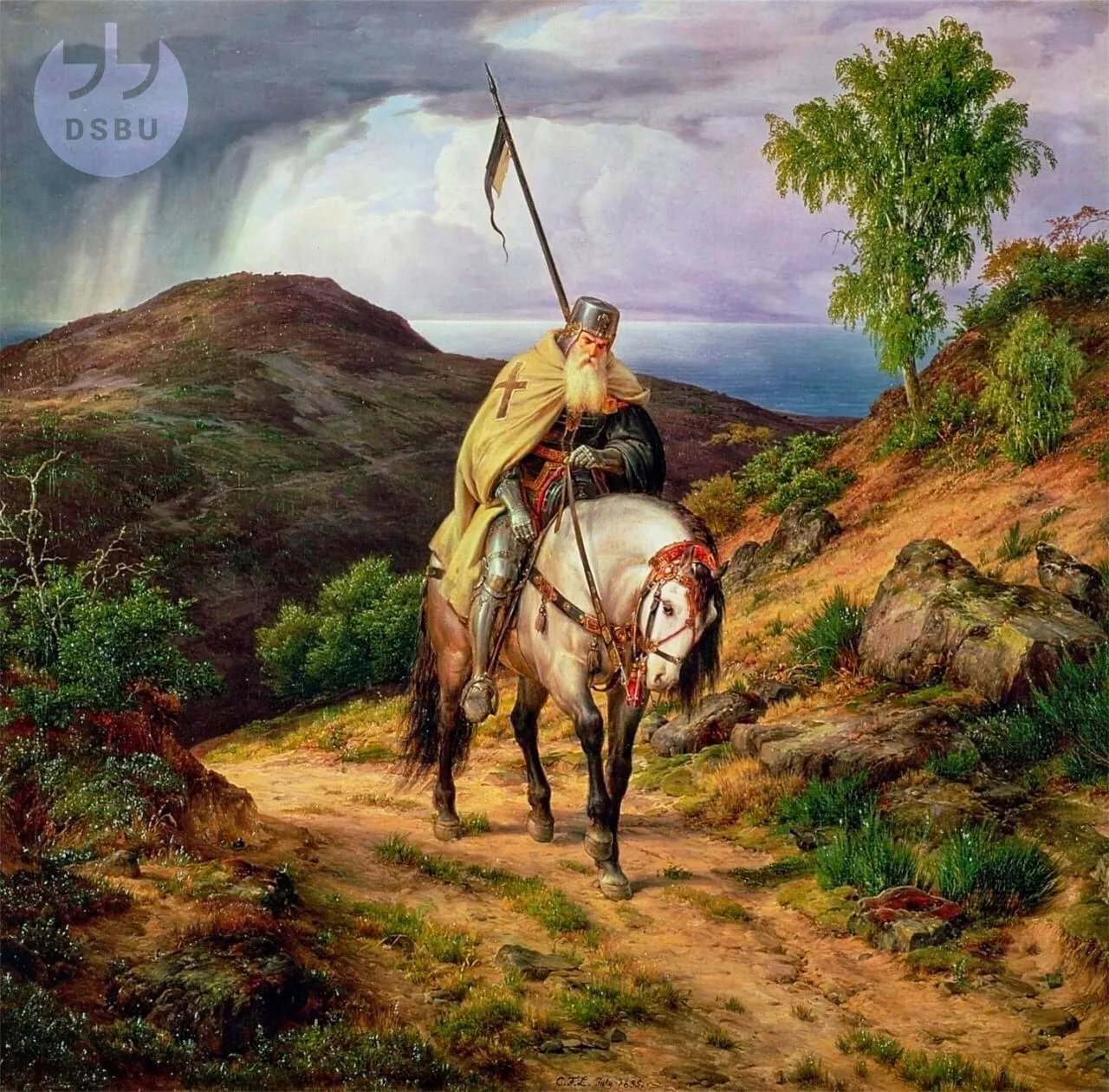 Иллюстрация: Последний крестоносец (Возвращение крестоносца), 1835г., Карл Фридрих Лессинг